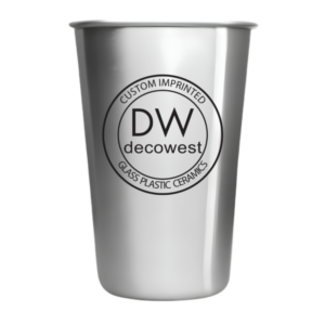 Stainless Steel Pint - 16 oz Silver
