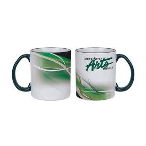 11 Oz. Mug Colored Rim & Handle - Closeout