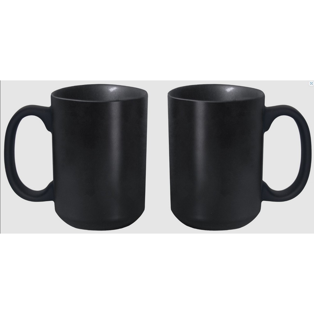 15 Oz. Mighty Matte Black Mug 1