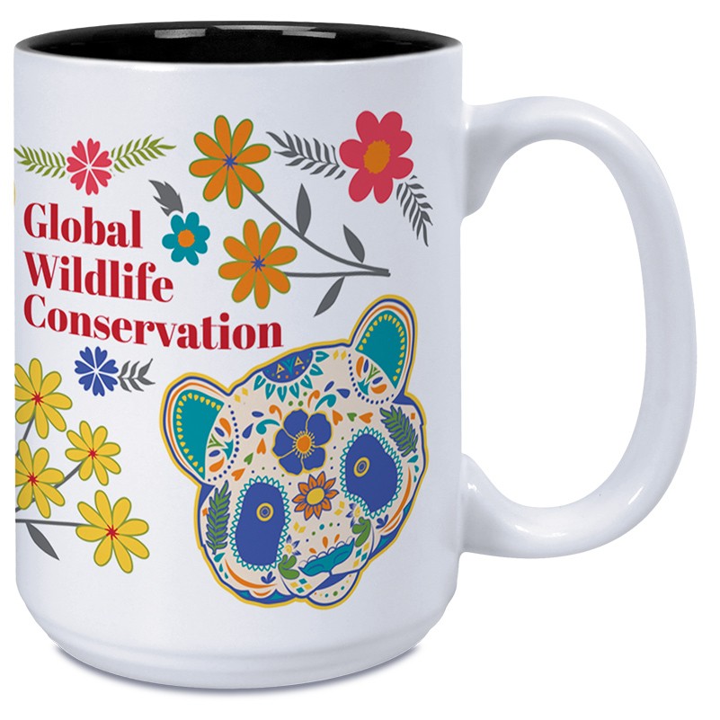 15 Oz. Mighty Matte Two-Tone Mug White & Black