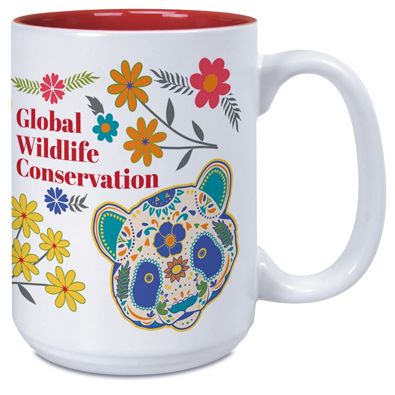 15 Oz. Mighty Matte Two-Tone Mug White & Red
