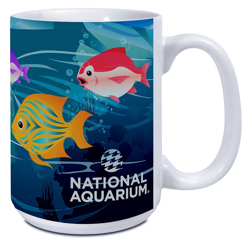 15 Oz. Mighty Matte Two-Tone Mug White