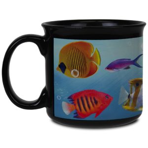 17 Oz. Campy Black Ceramic Mug