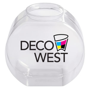 64 oz CLEAR FISHBOWLS CUSTOM PRINTED