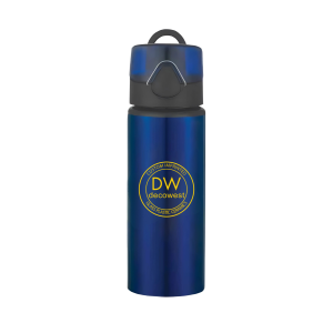 Aluminum Sports Bottle with Flip Top Lid – 25oz Blue