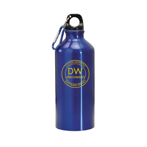 Aluminum Water Bottle With Carabiner- 20oz Assorted Colors