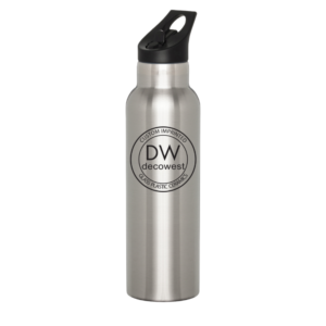 Colson Vacuum Insulated Water Bottle With Straw Lid - 20oz Silver