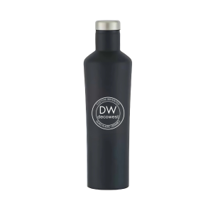 Dwindle Stainless Steel Bottle 18 oz Black