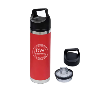 Full Color Davenport Stainless Steel Bottle – 18 oz Red