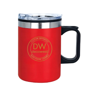 Laurie Double Walled Stainless Steel Camper Mug- 14oz Assorted Colors