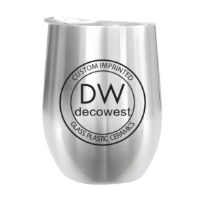 Margaux Vacuum Insulated Stemless Wine Glass - 12oz Silver