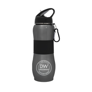 Sport Grip Stainless Steel Bottle – 28 oz Black