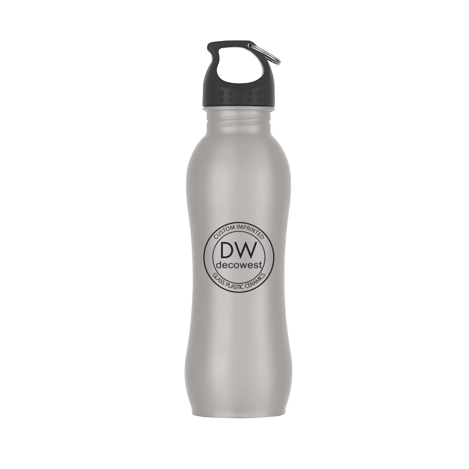 Stainless Steel Grip Bottle – 25 oz Gray