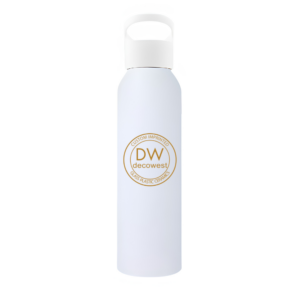 Victoria Aluminum Water Bottle - 20oz White