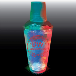 3 Light Plastic Light-Up Cocktail Shaker – 16oz