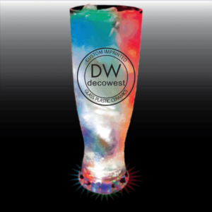 3 Light Plastic Light-Up Pilsner Glass – 22oz