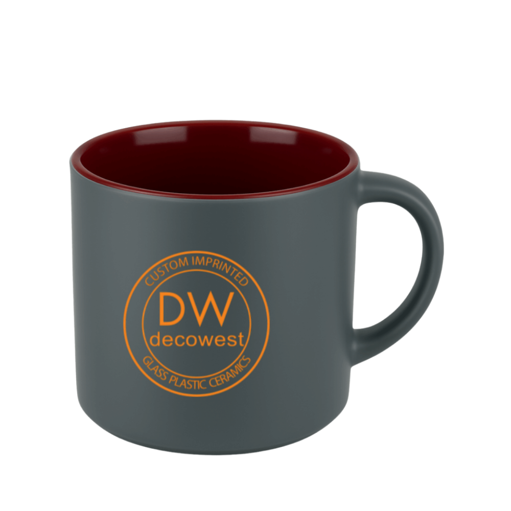 959 Norwich™ Stacking Mug - 16 oz Gray Satin Out Assorted Colors In (6)