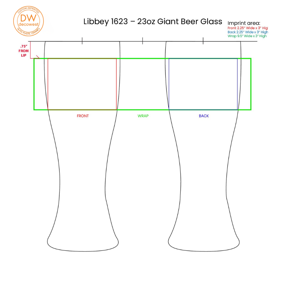 Libbey 1623 – 23oz Giant Beer Glass (2)