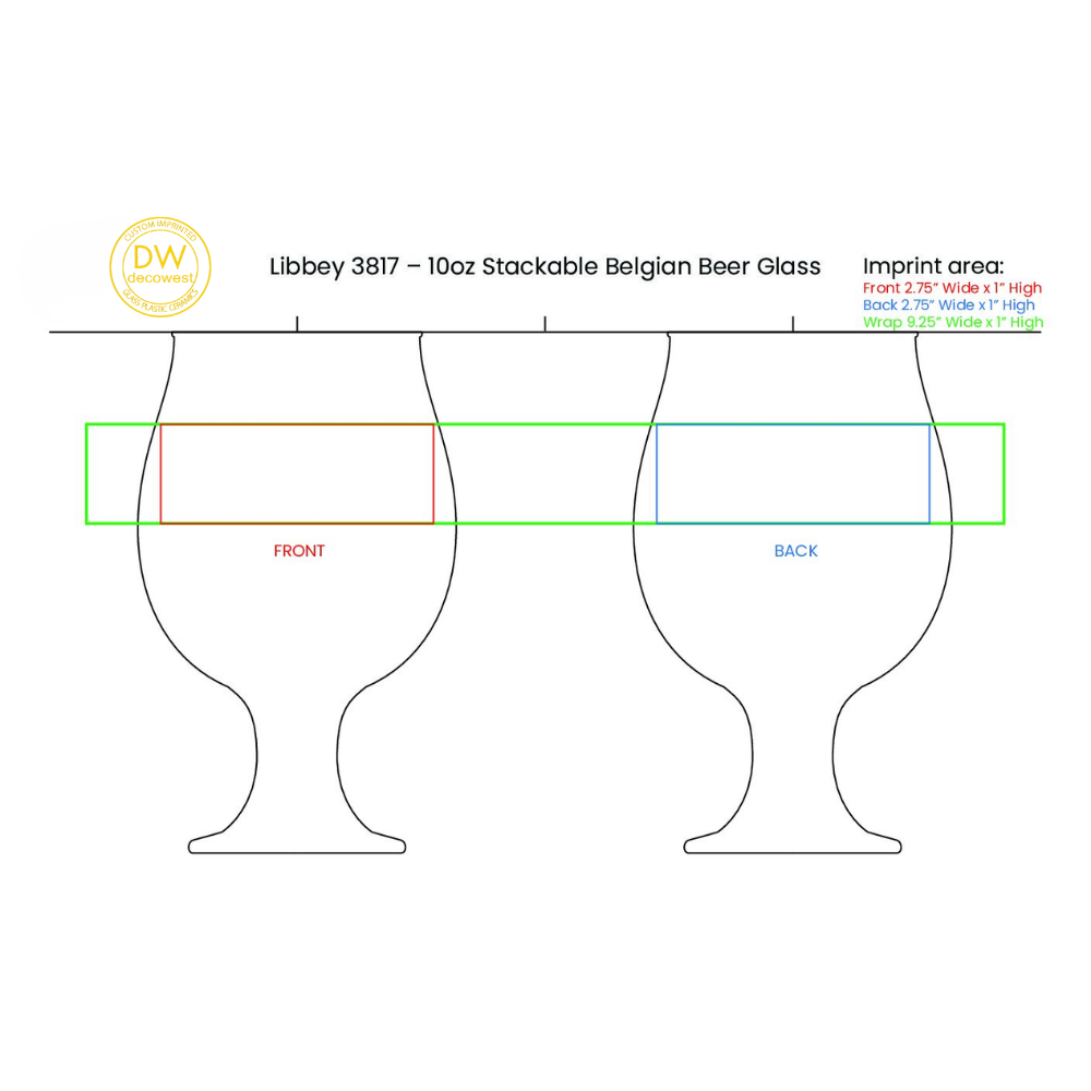 Libbey 3817 – 10oz Stackable Belgian Beer Glass - Image 2