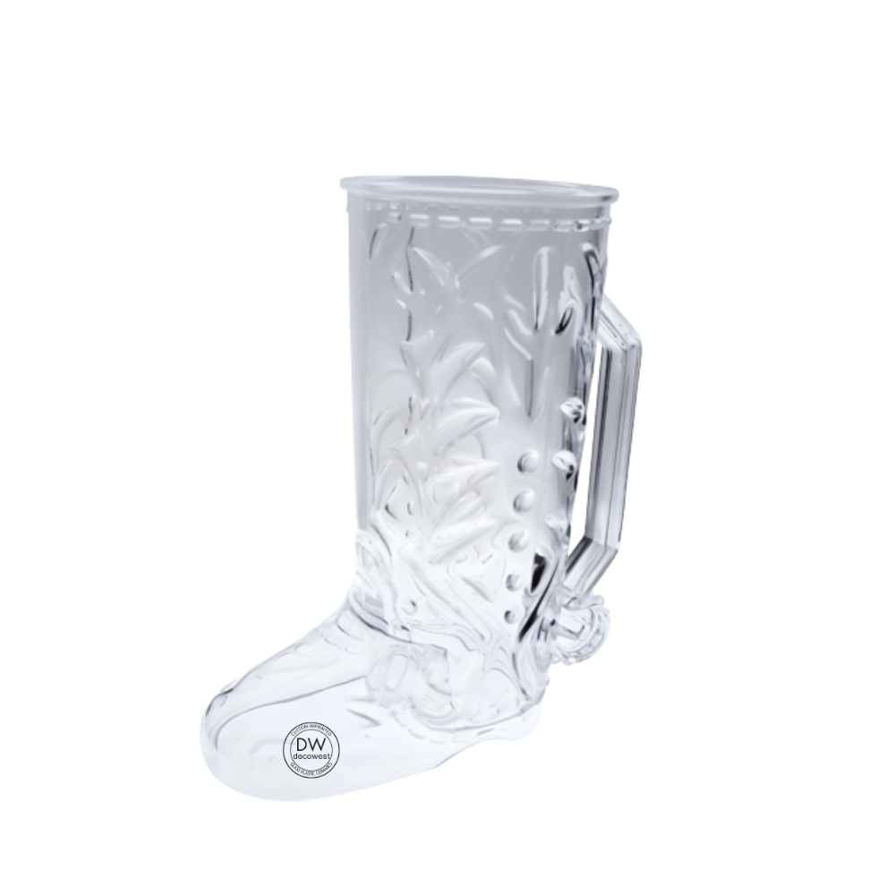Plastic Western Themed Cowboy Boot Mug with Handle – 20oz