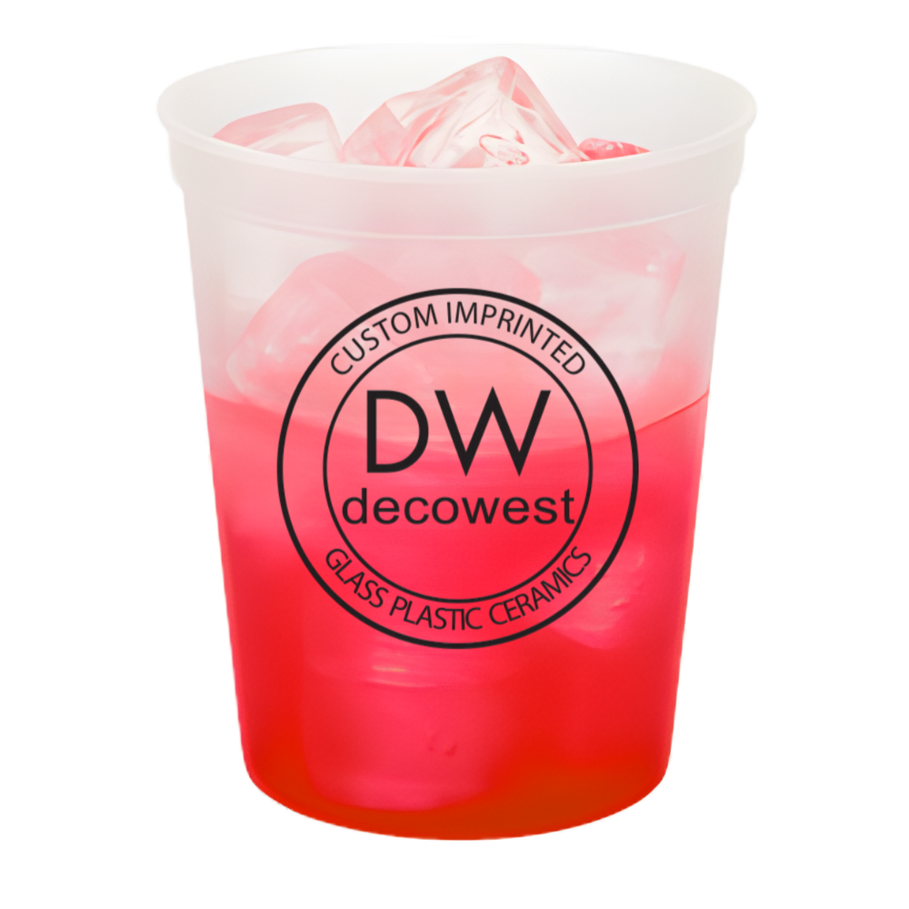 Smooth Mood Stadium Cup - 16oz Natural to Magenta