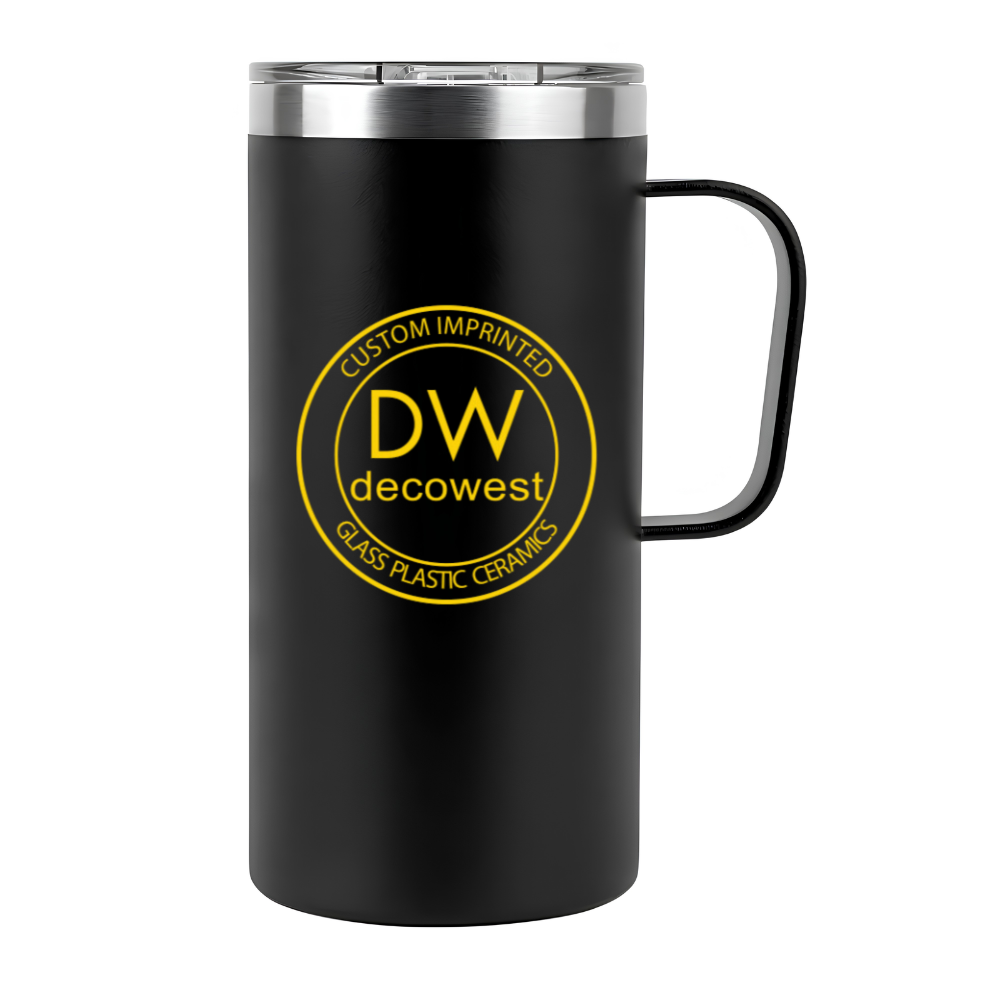 20 oz Stainless Steel Double Wall Mug w/ Handle - Image 2