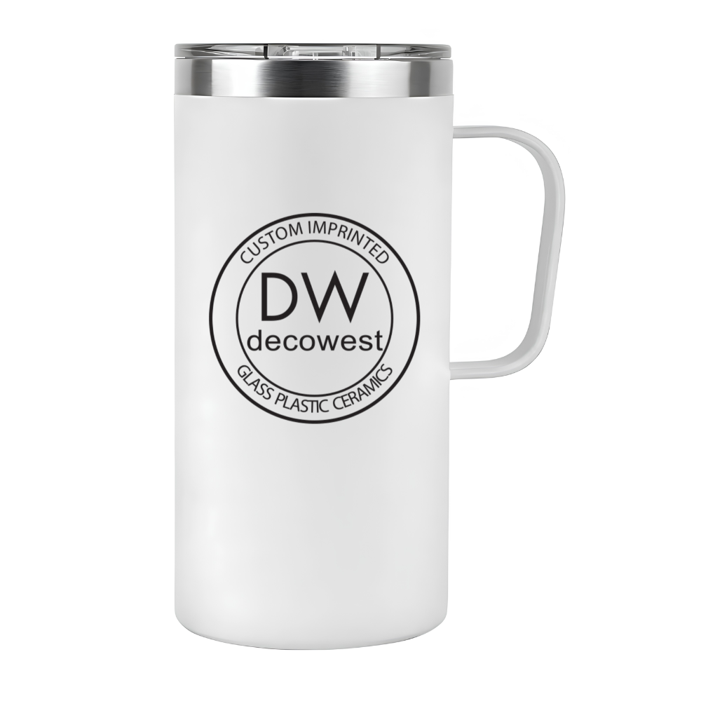 20 oz Stainless Steel Double Wall Mug w/ Handle - Image 5
