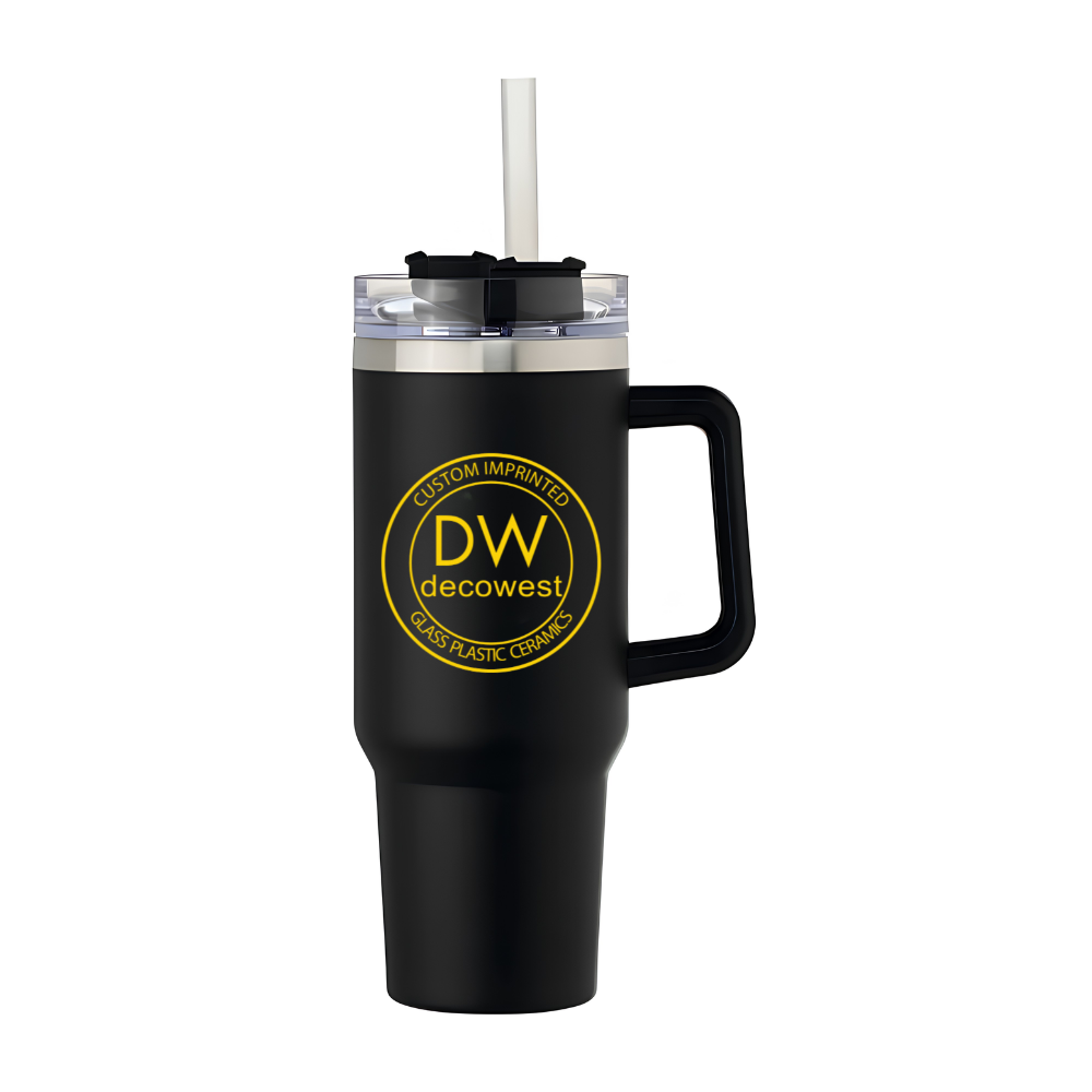 40 oz Stainless Steel Double Wall Mug w/ Lid - Image 3
