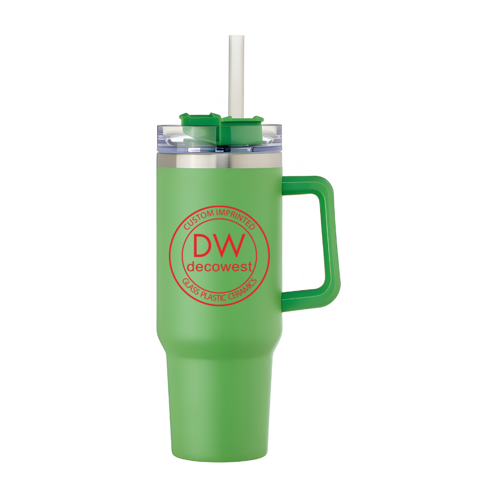 40 oz Stainless Steel Double Wall Mug w/ Lid - Image 7