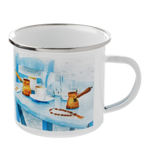Camper Enamel Mug With Full Color Sublimation - 12oz