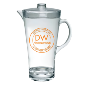 Clear Acrylic Plastic Pitcher with Lid - 2 Liter