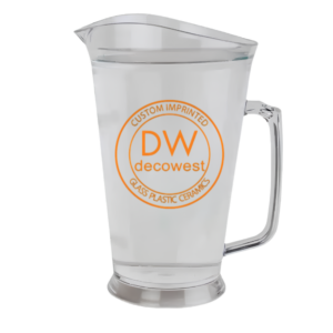 Clear Styrene Plastic Pitcher - 32 oz