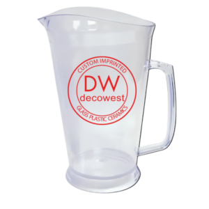 Clear Styrene Plastic Pitcher - 60 oz