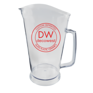 Plastic Beer Pitcher with Handle - 60oz