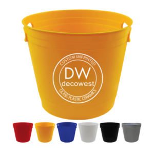 Plastic Party Bucket with Handles - 220oz
