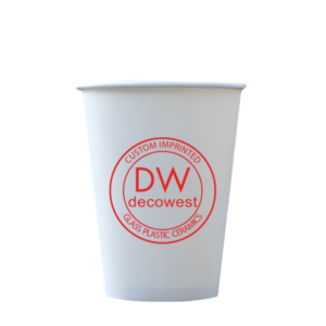 Recyclable White Paper Cup - 12oz - Digital Imprint
