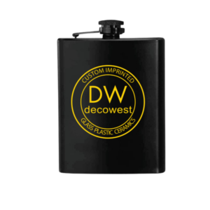 Stainless Steel Hip Flask - 8 oz Matte Black