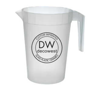 Translucent Plastic Stackable Pitcher - 64 oz